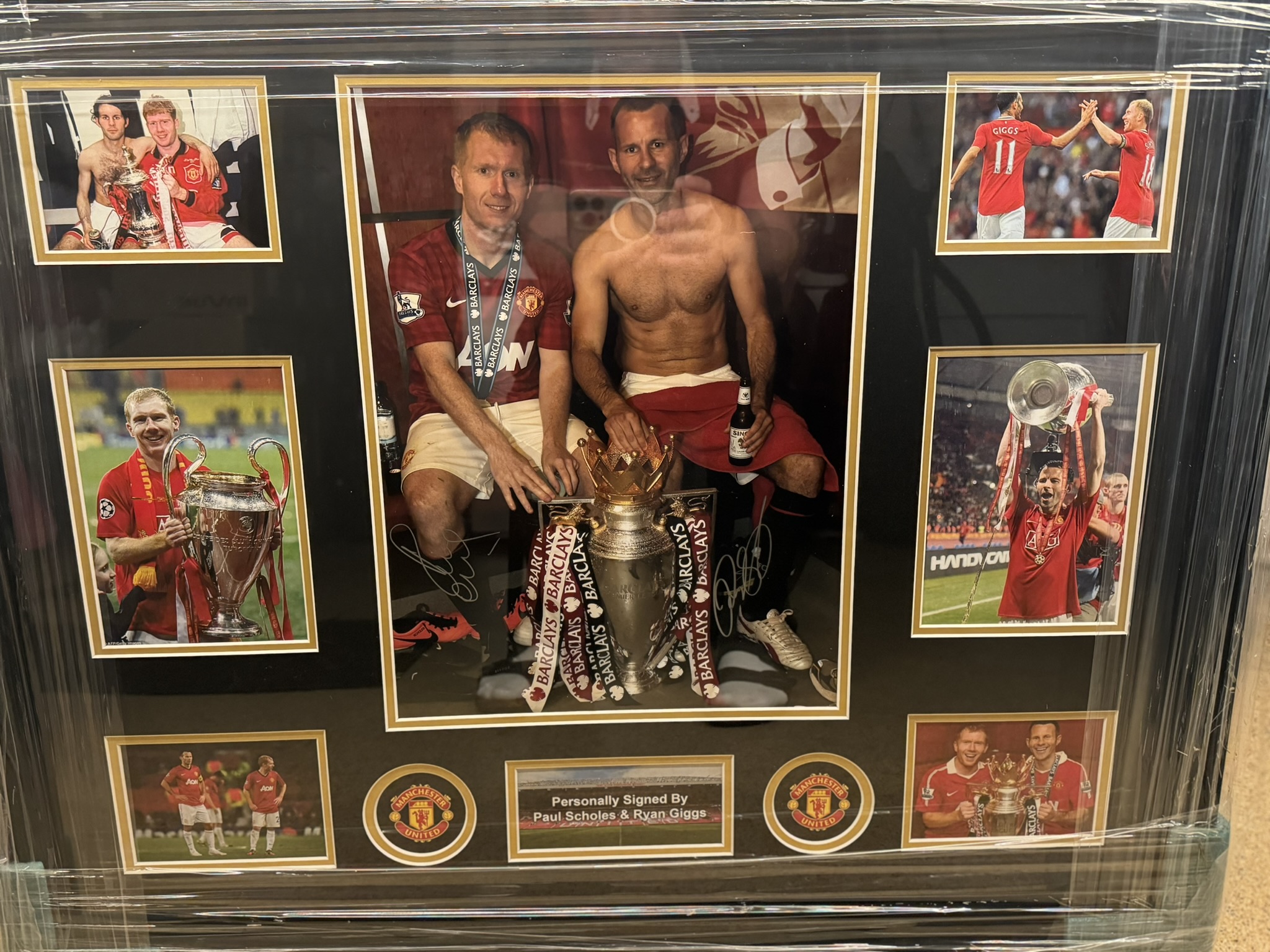 Ryan Giggs and Paul Scholes signed photo