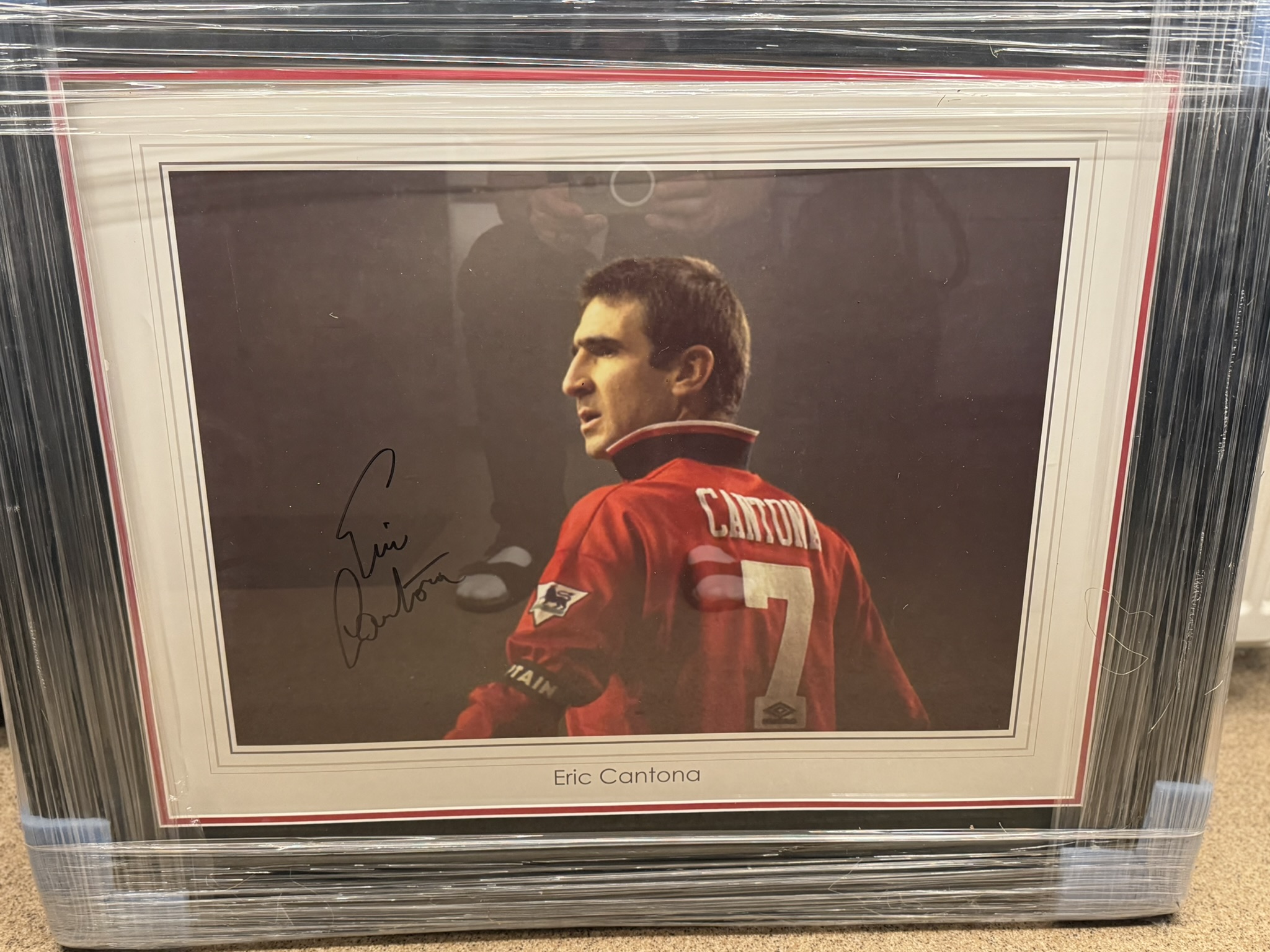 Eric Cantona signed print