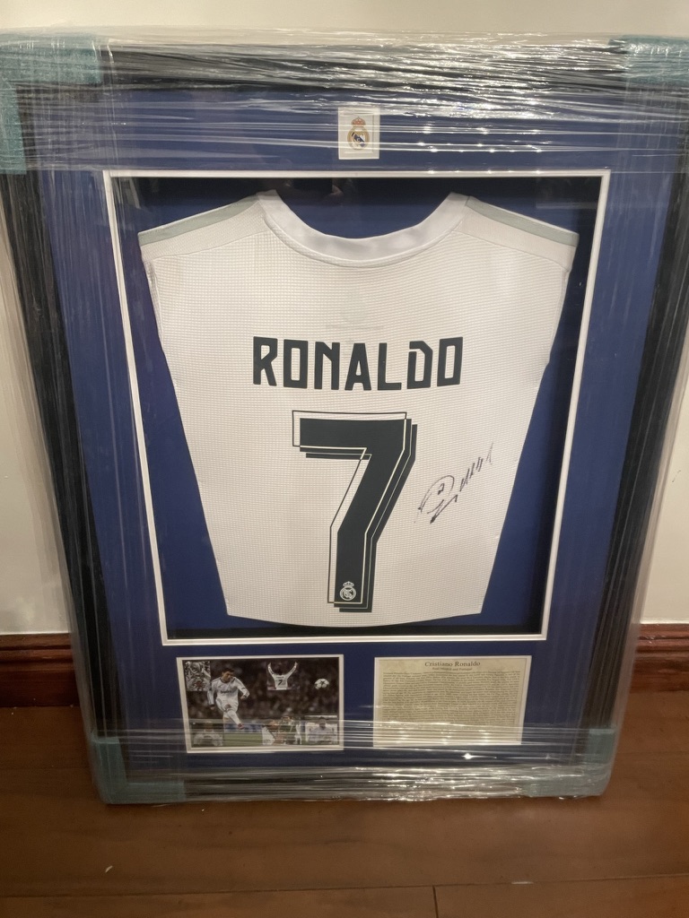 Cristiano Ronaldo Real Madrid signed shirt memorabilia