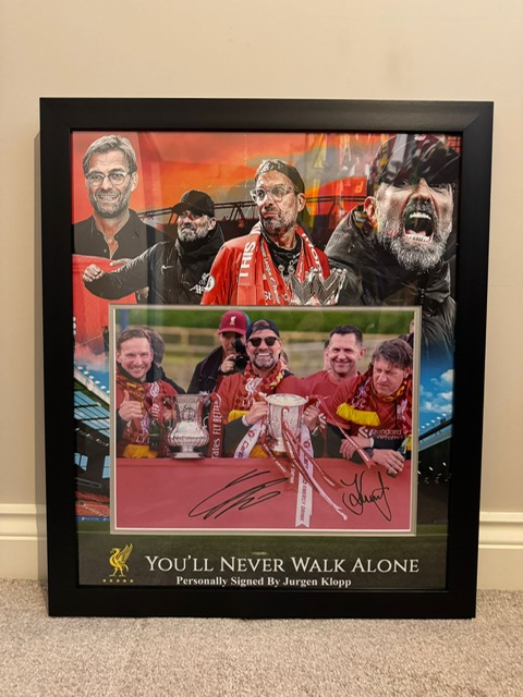 Liverpool signed memorabilia