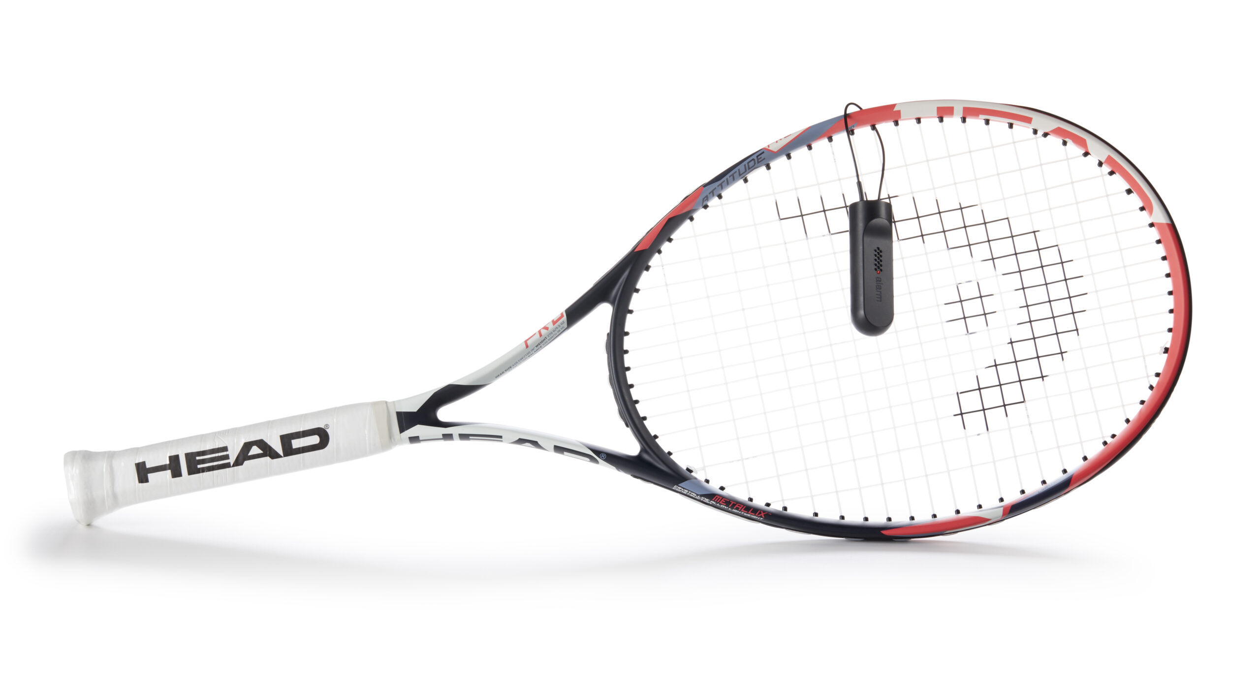 InVue cable lock on tennis racket