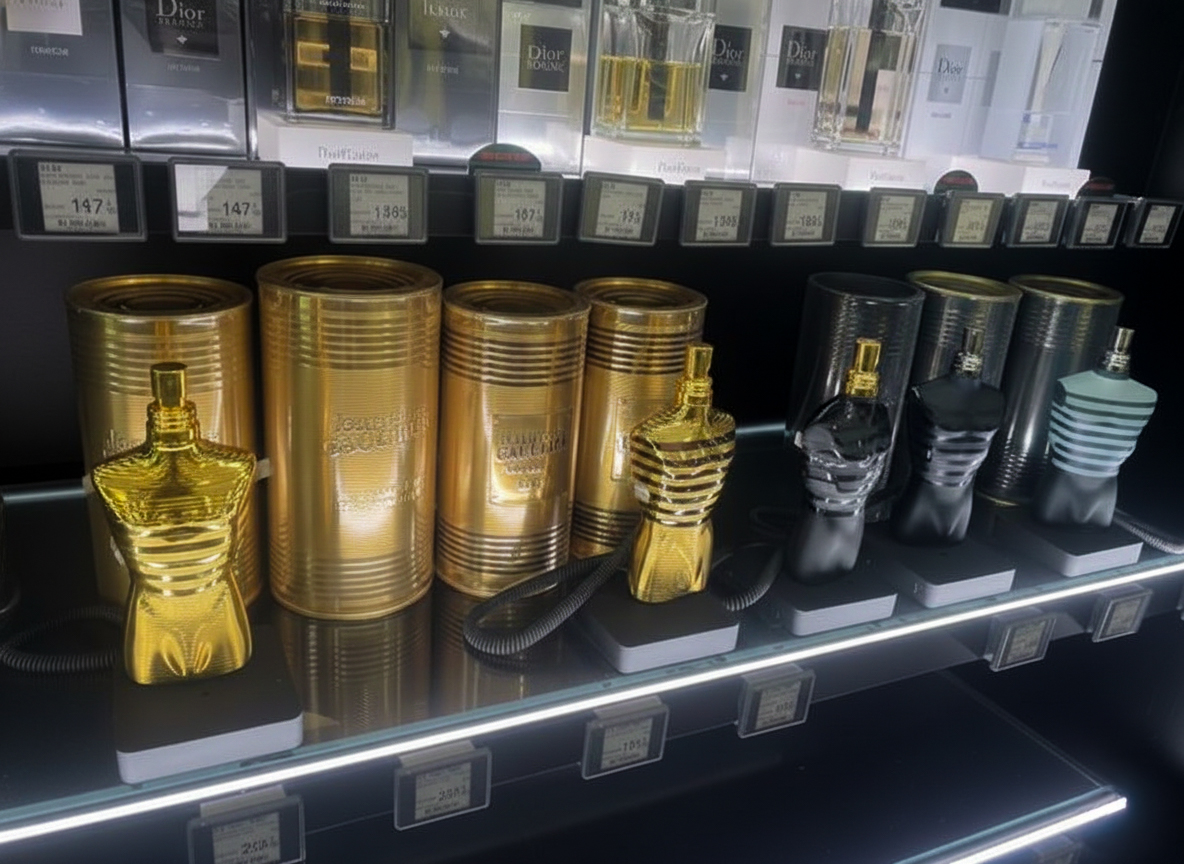 InVue Zips Podium fragrance lifestyle display